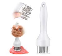 meat tenderizer;tenderizer tool;meat press;meat tenderizer tool;meat hammer;meat pounder;meat mallet;meat maker;tenderizing steak beef;meat tenderizer hammer;meat tenderizer mallet (White)