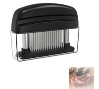 Meat Tenderizer Tool, Spring-Loaded Professional Tenderizing Tool with 48 Stainless Steel Needle Blades for Steak, Beef, Pork, Chicken, BBQ (2 Packs)