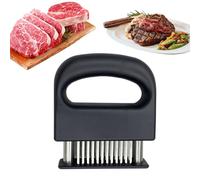 Meat Tenderizer Tool - Steak Piercing Needle Tool | BBQ Kitchen Cooking Gadget for Pork, Turkey, Fish, Beef, Chicken