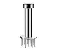 Meat Tenderizer with Stainless Steel Tines for Breaking Down Tough Fibers, Reducing Cooking Time Up to 40% (round -19 needle)