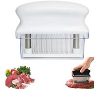Meat Tenderizers,Stainless Steel Needle Meat Tenderizer Tool,48 Teeth Needle Meats Mincer with Safety Cover,BBQ Kitchen Cooking Tools,Manual Meats Tenderizing Tool for Kitchen BBQ Cooking