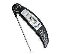 Meat Thermometer, Meat Thermometer Digital, Kitchen Thermometer, Instant Read Grill Thermometer, with LCD Screen and Long Probe, for Cooking, BBQ, Black