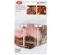 Meat Thermometer Steak Analogue Food Oven Cooking BBQ Probe Steel x 2