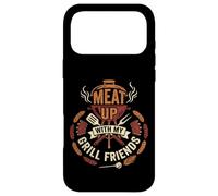 Meat Up With My Grill Friends BBQ Smoker Grilling Funny Case for iPhone 17 Pro Max