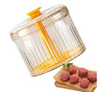Meatball Machine - PET PP 12.5x11cm | Manual Translucent Meatball Maker | Hand-operated Meatbaell Shaper | Easy Kitchen Tool For Forming Even Meatballs Cooking Meal Prep Homemade Recipes And Daily Coo