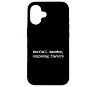 Meatball maestro composing flavors Funny Meatball Minimalist Case for iPhone 16