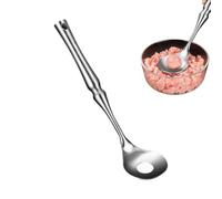 Meatball Maker Spoon - 304 Stainless Steel Long Handle Scoop | Non-Stick | 28x6.5cm, 304 Steel, Non-Stick, Suspension Hole, for Soup, Hot Pot, Dumplings & BBQ