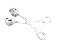 Meatball Maker Tool 304 Stainless Steel 2 Sizes Meat Baller Scoop Nonstick Fish Ball Maker Ergonomic Scissors Handle 3.4cm 4.7cm (A, One Size)