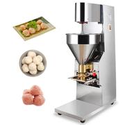Meatball Making Machine, 1100W Electric Stainless Steel Forming Machine for Beef, Pork, Lamb, Fish, and Shrimp Balls, 200-300KG/H with Multiple Mold Options