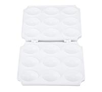 Meatball Mold Processor DIY Kibbeh Rolls Maker Mould Manual Meatloaf Maker Press Tool DIY 9 Grids Homemade Meat Maker (Pure White)