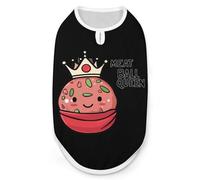 Meatball Queen Dog Shirts Pullover Pet Vest T-shirts for Small Medium Dogs & Cats