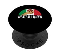 Meatball Queen Italian Kitchen Lover Italy PopSockets Adhesive PopGrip