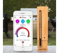 Meater Plus Wireless Smart Meat Thermometer 50M Bluetooth Range, Wifi Connectivity, Dual Temperature Sensors, Guided Cook System
