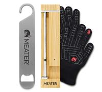 MEATER Pro Bundle: Smart Wireless Meat Thermometer with Built-In WiFi, Heat-Resistant BBQ Mitts & Bar Blade Opener | Up to 550°C Tolerance | Long Range for Grilling, Smoking, Roasting & More