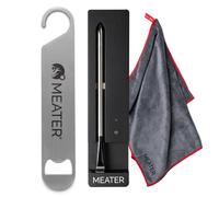 MEATER SE Bundle: Smart Wireless Meat Thermometer for Everyday Cooking with Kitchen Towel & Bar Blade Opener | Bluetooth Range for Oven, Hop, Air Fryer & More | 50+ Recipes in App