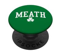 Meath Ireland St Patricks Day Retro Distressed Shamrock PopSockets Adhesive PopGrip