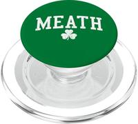 Meath Ireland St Patricks Day Retro Distressed Shamrock PopSockets PopGrip for MagSafe