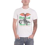 Meatloaf Bat Out Of Hell T-Shirt in White | Size: Medium Meatloaf White M