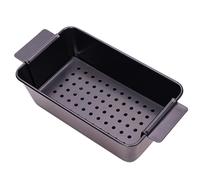 Meatloaf Pan with Drain Tray, Non-Stick Carbon Steel Meat Loaf Pan Dishwasher Safe and Multi-Purpose for Baking Pies, Bread, Cakes Kitchen.