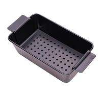 Meatloaf Pan with Drain Tray, Non-Stick Carbon Steel Meat Loaf Pan with Drip Tray Dishwasher Safe and Multi-Purpose for Baking Pies, Bread, Cakes, Meatloaf