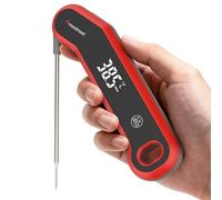 Meatmeet S1 Meat Thermometer Digital - 0.5s Instant Read, Food Cooking Thermometer Precise ±0.3℃, IP67 Waterproof, Magnetic Store, Large Bright LED Display, Home Kitchen BBQ Grill Oven