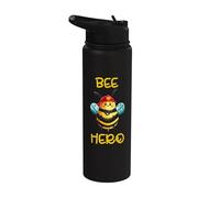 Meaty beekee, bee, Honey, fire Brigade, bee Hero Stainless Steel Insulated Water Bottle