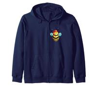 Meaty beekee, bee, honey, fire brigade, bee hero Zip Hoodie