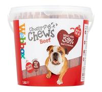 MEATY CHOMPING CHEWS BEEF DOG TREATS 1.5KG TUBS - WHEAT & GLUTEN FREE (1X)