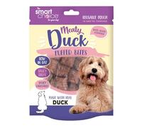 Meaty Duck Puffed Bites Dog Treats - Low Fat, Easily Digestible Training Snacks with Real Duck & Added Vitamins - Healthy Reward Treats in Resealable Freshness Pouch