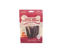 Meaty Sausage Chews 100g - Beef - Made With Real Beef Meat - High In Protein - Suitable For All Dogs Over 4 Months - Packed With Protein To Keep Your Dog Happy And Healthy