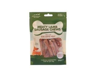 Meaty Sausage Chews 100g - Lamb - Made With Real Lamb Meat - High In Protein - Suitable For All Dogs Over 4 Months - Keep Your Dog Happy And Healthy (Pack of 4)
