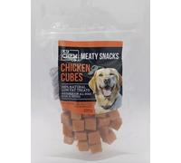 Meaty Snacks Chicken Cubes 100g 100% Natural Low Fat Dog Treats and Training Aid No Grain, No Gluten, No Rawhide