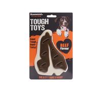 Meaty Takeaway Tough Dog Toys - Beef Steak - Small