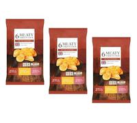 Meaty Variety Crisps British Potatoes, 6 Flavour Pack, Beef & Onion, Roast Chicken, Smoky Bacon, 6x25g, Pack of 3