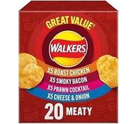 Meaty Variety Multipack Crisps Box 20 x 25g | Assorted Flavors for Ultimate Snacking | Multipack | Savory and Crunchy