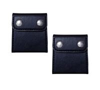 Mebamce 2pcs Universal Seat Belt Adjuster Comfort PU Leather Shoulder Neck Strap Positioner Belt Strap Safety Locking Clips for All Kind of Vehicles Cars Trucks - Black