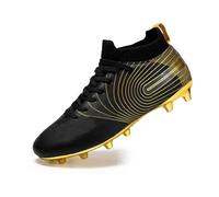 MEBAMY Boys Girls Football Boots Firm Ground Athletic Youth All Purpose Football Boots Toddler Little Kid Big Kids, 32751 Cd Black, 4 Big Kid