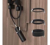MeBantoo Cable Locks with Combination, Wire Rope 4-Digit Combination Ski Lock with 3 Lengths Steel Cables for Closet Door, Gate, Bike, Luggage, Cabinet, Wardrobe, Fence, Fridge ( Black - 1pc)