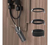 MeBantoo Cable Locks with Combination, Wire Rope 4-Digit Combination Ski Lock with 3 Lengths Steel Cables for Closet Door, Gate, Bike, Luggage, Cabinet, Wardrobe, Fence, Fridge (Gray - 1pc)