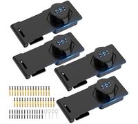 MeBantoo - Password Lock Locks for Household Cabinet, Combination Cabinet Locks, Safety Sliding Latch for Small Barn Doors, Bathroom, Outdoor, Garden