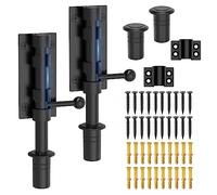 MeBantoo Slide Bolt Gate Latch Hardware, Barrel Bolt Latch, 6.3 Inch Heavy Duty Solid 304 Stainless Steel Black Finish Lock for Wooden Fence/Shed/Yard/Barn Door/Interior and Outdoor (2 Pack Black)