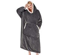mebiusyhc Oversized Hoodie Blanket Fluffy Fleece Blanket Hoodie Hooded Blanket Deep Pockets, Cozy Warm Fleece Sherpa Blanket, Gifts Adults Mom Wife Girlfriend Men