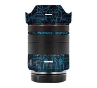 Mebont Camera Accessory Compatible with Canon RF 20-50mm F4 L IS USM PZ, Scratch & Wear Resistant Protective Decal Sticker Lens Skin Cover Film Camouflage (Circuit Blue)