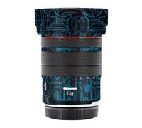 Mebont Camera Accessory Compatible with Canon RF7-14mm F2.8-3.5L FISHEYE STM, Scratch & Wear Resistant Protective Decal Sticker Lens Skin Cover Film Camouflage (Circuit Blue)