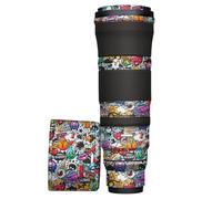 Mebont Camera Accessory Compatible with NIKKOR Z 180-600mm f/5.6-6.3 VR, Scratch & Wear Resistant Protective Decal Sticker Lens Skin Cover Film Camouflage (Graffiti Cartoon)