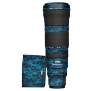 Mebont Camera Accessory Compatible with NIKKOR Z 180-600mm f/5.6-6.3 VR, Scratch & Wear Resistant Protective Decal Sticker Lens Skin Cover Film Camouflage (Mamba Blue)