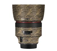 Mebont Camera Decal Skin for Canon EF 85mm F1.2L II USM 3M Material Sticker Waterproof Lens Protector(Wave Gold)