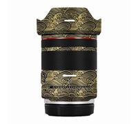 Mebont Camera Decal Skin for Canon RF 20mm F1.4 L VCM 3M Material Sticker Waterproof Lens Protector(Wave Gold)