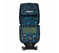 Mebont Camera Decal Skin for Canon SPEEDLITE EL-10 3M Material Sticker Waterproof Flash Protector(Circuit Blue)