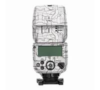 Mebont Camera Decal Skin for Canon SPEEDLITE EL-10 3M Material Sticker Waterproof Flash Protector(Circuit White)